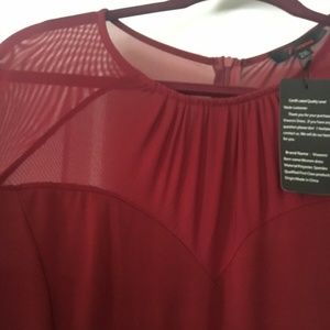 Evening Dress Plus Size 2x Wine Colored